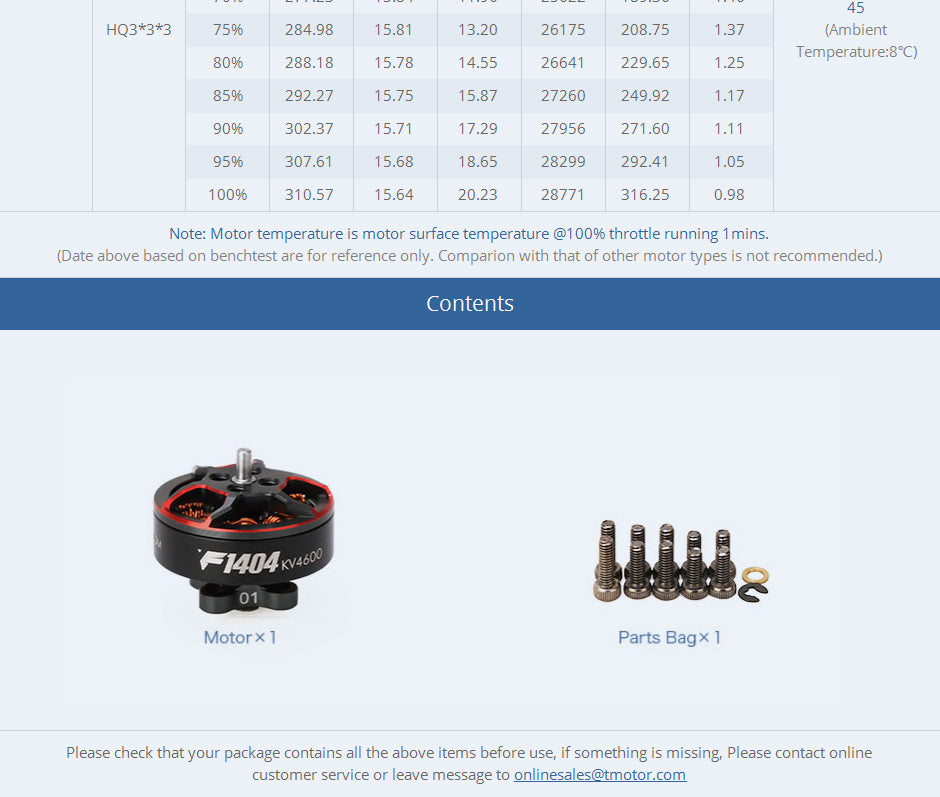 T-MOTORHOBBY F1404 4600 KV
