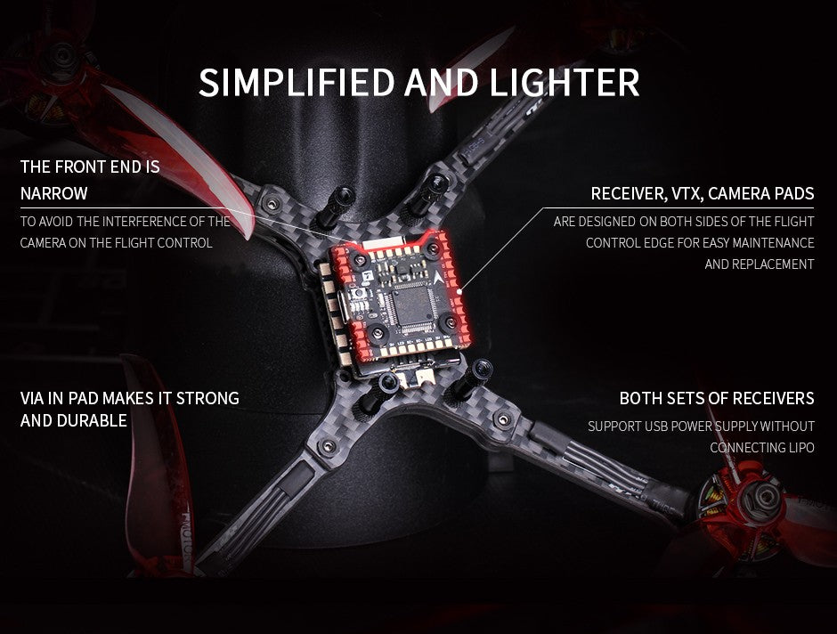 T-MOTORHOBBY Mini Racer 20x20 F7 HD Flight Controller