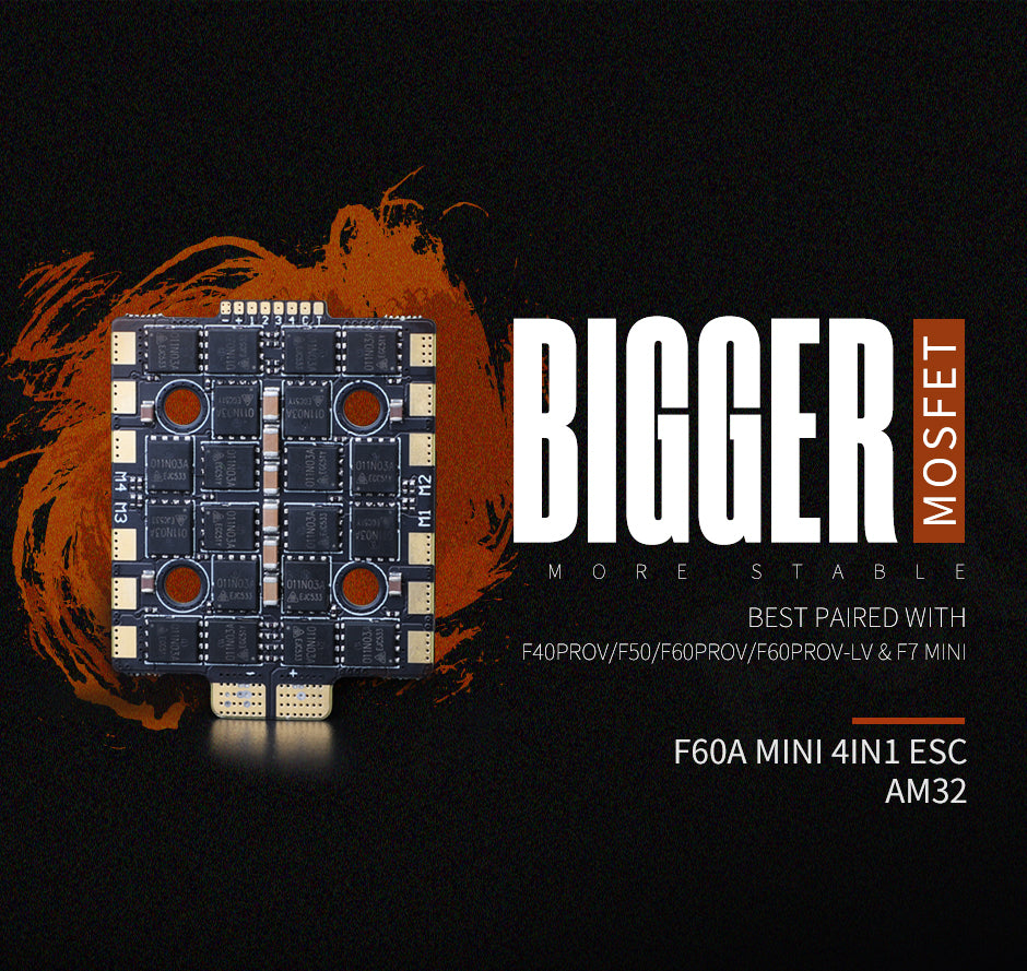 T-MOTORHOBBY F60A Mini 4 in 1 AM32 8S ESC