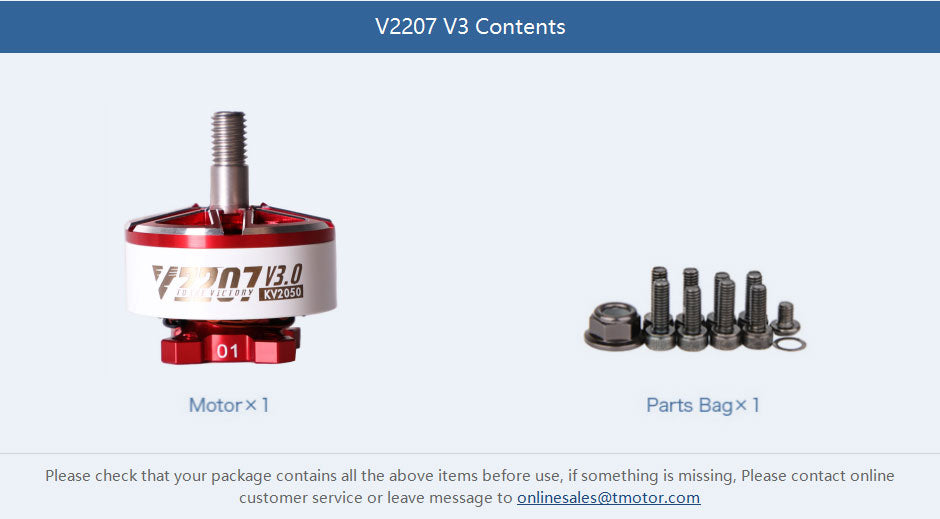 T-MOTORHOBBY V2207 V3 1750 KV
